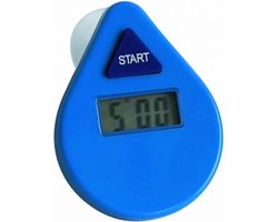 Universal Life® | Douchetimer | Digitale douchewekker | Showertimer| Waterbesparend | 0 - 5 Min | Doucheklok | Met zuignap | Digitaal | Blauw |