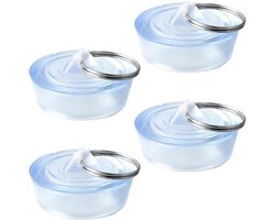 Universal Washbasin Stopper 4 Pieces for Sink Openings 29-32 mm to Prevent Leaks from the Sink/Bathtub/Basin