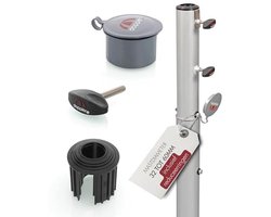 Universeel Grondanker voor Parasol - Aluminium 72 cm - Ideaal voor Parasolstandaard in Beton