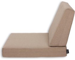 Universeel Lounge kussen strak schuin Uni Zand