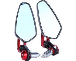 Universele Achteruitkijkspiegels voor Motoren van Aluminium Legering, 7/8" 22mm, Bar End Spiegels voor Verbeterde Zichtbaarheid en Veiligheid