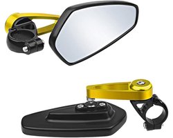 Universele Aluminium Motorfiets Handvatspiegel 7/8 Inch - Verstelbare Spiegels voor Motorrijders, Veiligheid en Zichtbaarheid