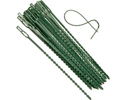 "Universele bindband met rattenstaartsluting groen 11,5cm set a 70 stuks"