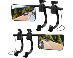 Universele caravanspiegel, dode hoek, camper, buiten, spiegelverlenging, autospiegel voor gangbare voertuigtypes, 2 stuks