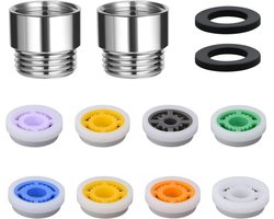 Universele Douche Waterbespaarder Set met 8 Stromen - Stroombegrenzer voor Douchekop