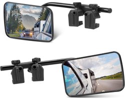 Universele Extra Spiegel voor Auto & Caravan - Buitenspiegel voor Campers, Caravans - Geschikt voor gangbare Voertuigen - 2 Stuks - 1 Set