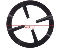 Universele gietijzeren pottenhouder met gradient ring voor espresso koffie, robuuste metalen uitbreiding voor thuis, restaurant en café