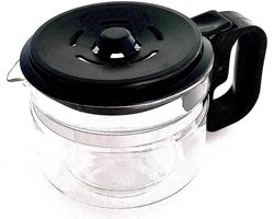 Universele glazen kan - Koffiekan - Koffiezetten - In hoogte verstelbaar - 1 Liter - Transparant