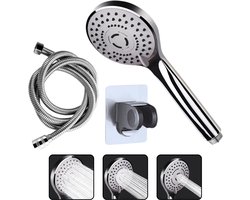 Universele Handdouche met 5 Standen – Waterbesparende Douchekop met Hoge Druk – Badkamer Douche Accessoire – Eenvoudige Installatie