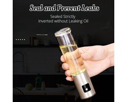 Universele keukenolieverstuiver, geschikt voor koken, salades, grillen, enz., continue spray en portiecontrole, vertrouwd door chef-koks, multifunctioneel keukengereedschap, geschikt voor airfryers, salades, grillen, ovens, lichte maaltijden 3,4 oz (