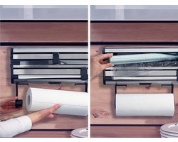 Universele Keukenrolhouder - Geschikt voor alle keuken - Ruimtebesparend en handig – Keukenpapierhouder