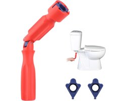 Universele montagesleutel voor toiletbril - Multifunctionele reparatiesleutel - 10/13/17 mm - Rood