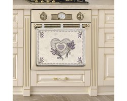 Universele Ovenafdekking - Keukendecoratie Hoes - Keuken Opfrissen - Jacquard Chenille Stof - 38 x 48 cm - Lavendel