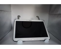 Universele reislaptopstandaard - Laptop/Tablet standaard, draagbaar, optioneel, in hoogte verstelbaar - 26 cm - reis/camping/onderweg model van metaal - Licht Metalen Grijze Aluminium Inklapbare Laptop standaard - Muziekland - Verjaardagscadeautje