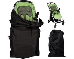 Universele Reist tas voor Kinderwagen/Buggy – Beschermhoes, Vliegtuigcompatible (Zwart)