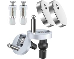 Universele reserveonderdelen set voor toiletzitting met schroeven en bouten voor toiletzitting bevestiging (3 types)