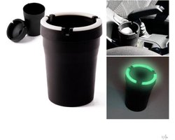 Universele Rookvrij Asbak Auto - Zelfdovende Asbak Bekerhouder - Glow in the dark asbak past in iedere bekerhouder! (2 Stuks)