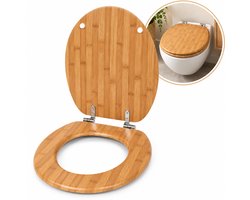 Universele Toiletbril - Houten Toiletbril - 5 x 37 x 45 cm - Bruin