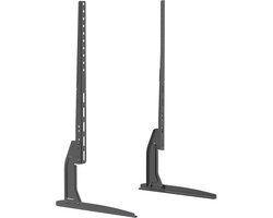 Universele TV-standaard Voetjes / Poten zwart - 71 x 35 cm - geschikt voor 40” tot 80” TV’s - stabiele metalen basis met VESA-compatibiliteit [39682]