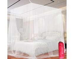 Universele Vierkante Klamboe voor Bedden - Ademend en Licht Klamboe voor Slaapkamer en Reis