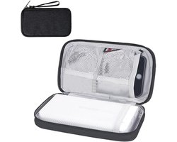 Universele waterdichte kabelorganizer tas voor elektronica-accessoires - ideaal voor op reis - zwart - compact design voor USB, powerbank en meer - opbergzak voor SD-kaart en oplaadkabel - elektronische kabeltas met diverse vakken