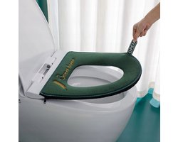 Universele WC-brilhoes Premium - Warme Grijze Zitting met Rits