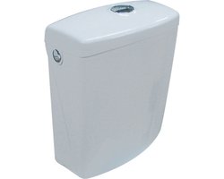 UNO - Stortbak - Polypropyleen - Eco 3/6L - Verchroomde Dubbele Drukknop