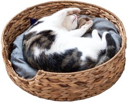 UNUS® Hondenmand slaapplaats voor honden van zeegras met kussen 15 x 49 cm