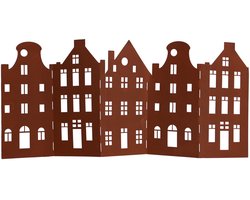 UNUS® Huizenrij decoratie metaal opvouwbaar roest