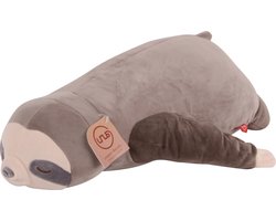 UNUS® Luiaard knuffelkussen lichaamskussen zijslaapkussen 50cm grijs