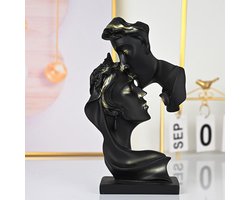 Unyqoos ® Abstracte Romantische Koppel Sculptuur voor Unieke Woon- en Kantoorinrichting