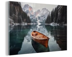 Unyqoos® Decoratie met Boot en Bergen voor Elegante Woonkamerinrichting