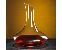 Unyqoos® Elegante Glazen Karaf voor Rode Wijn met Loodvrij Kristal en Luchtbeluchter