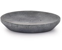 Unyqoos ® Elegante Handgemaakte Zeephouder van Natuurlijke Indiase Steen voor Badkamer, 12 x 10 cm