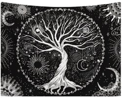 Unyqoos® Esthetisch Wandtapijt met Levensboom Ontwerp voor Slaapkamer en Woonkamer Decoratie