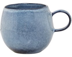Unyqoos® Keramische blauwe mok voor koffie en thee met elegant design