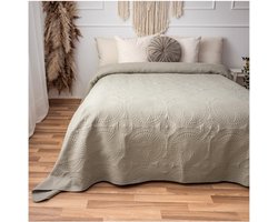 Unyqoos® Luxueuze XXL Mandala Sprei voor Bedden en Banken - 200 x 220 cm, Linnen Beige Design