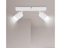 Unyqoos® Moderne Draaibare LED Plafondspot met Twee Verstelbare Lampen voor Diverse Ruimtes