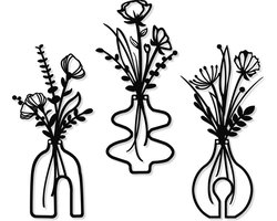 Unyqoos® Moderne metalen bloemen wanddecoratie voor interieur en woonkamer