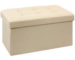 Unyqoos® Multifunctionele Opvouwbare Zitbank met Royale Opbergruimte voor Diverse Gebruiksdoeleinden