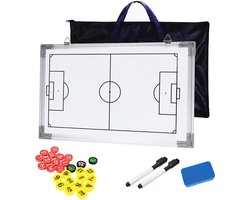 Unyqoos® Opvouwbaar tactiekbord voor voetbaltrainers met magneten en accessoires