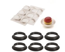 Unyqoos® Set van zes glazen bakvormen voor heerlijke mini-cakes en desserts
