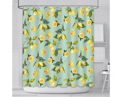 Unyqoos® Stijlvolle en douchegordijn met bladerenpatroon voor elke badkamer