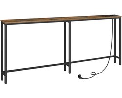 Unyqoos® Stijlvolle en Functionele Smalle Consoletafel met Laadstation voor Entree en Hal