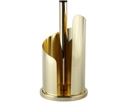 Unyqoos® Stijlvolle en robuuste gouden keukenrolhouder van roestvrij staal voor dagelijks gebruik