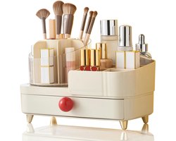 Unyqoos® Stijlvolle en Ruime 360° Draaibare Make-up Organizer met Schuifladen voor Badkamer en Slaapkamer
