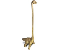Unyqoos® Stijlvolle gouden houder voor keuken- en toiletrollen in speelse dinosaurusvorm