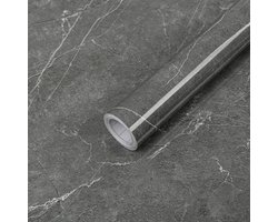 Unyqoos® Stijlvolle Grijze Zelfklevende Marmerlook Meubelfolie voor Diverse Oppervlakken