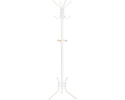 Unyqoos® Stijlvolle metalen kapstok met 12 haken in parelwitte afwerking voor hal en slaapkamer