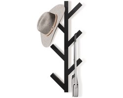 Unyqoos ® Stijlvolle Verticale Wandkapstok met 6 Haken voor Jassen en Accessoires, Ruimtebesparend Ontwerp